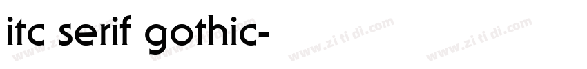 itc serif gothic字体转换